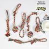Durable Rainbow Cotton Rope Dog Teething Toys - Knot Set