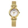 Nischen High-End Damenuhr Stoffmuster Kleines rundes Zifferblatt Mesh-Armbanduhr Wasserdichte Quarz Damenuhr Mittelalterliche Uhr