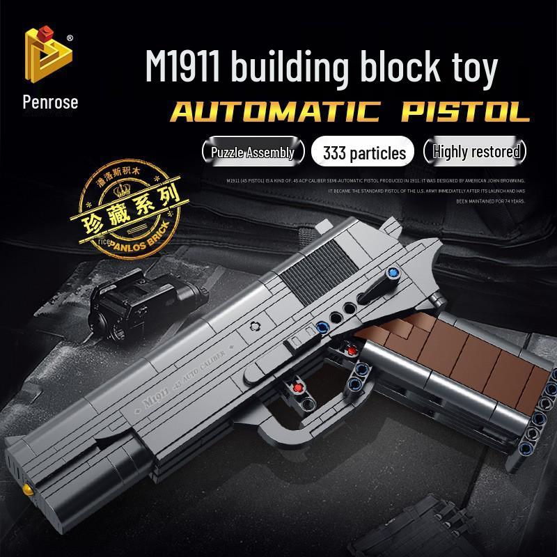 Desert Eagle Pistol Building Block Toy Set for Kids