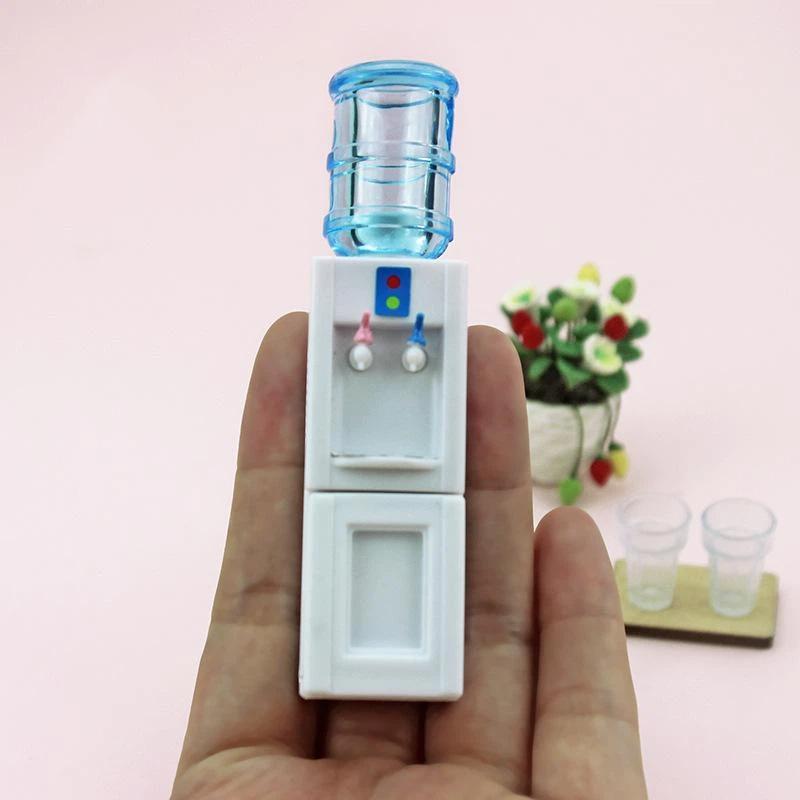 Realistic Mini Water Dispenser Miniature Food Play Model Non-Toxic Safe Dollhouse Decoration for Kids Role Play DIY Craft Props