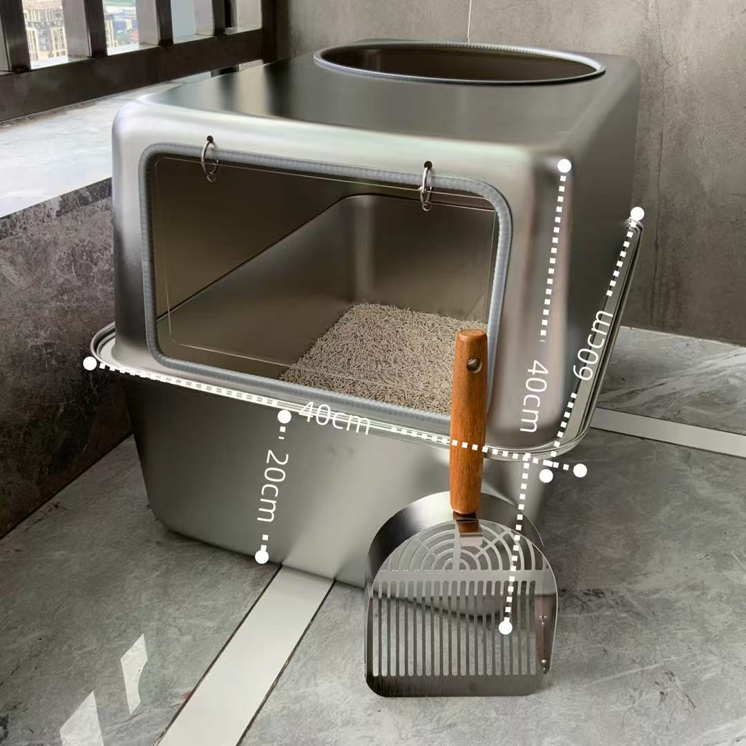 Stainless Steel Enclosed Style Cat Litter