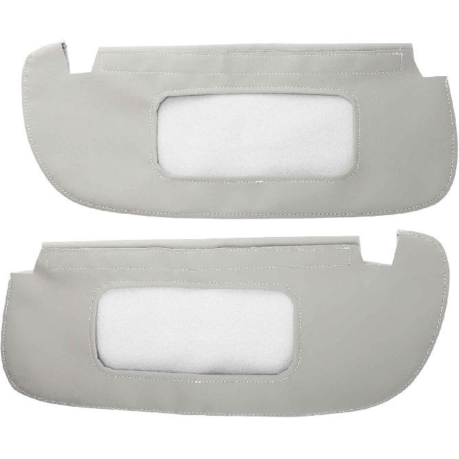 

Чехол солнцезащитного козырька для Dodge для Ram 1500 2500 1994-2001, Отделка виниловой кожей, Защитное покрытие солнцезащитного козырька автомобиля, Левая Правая сторона, Защита от царапин, Серый, 2 серый