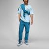 Jordan Flight Essential Logo Print Loose Short Sleeve Drop Shoulder T-Shirt Men Tops Light-Teal DZ0605-425