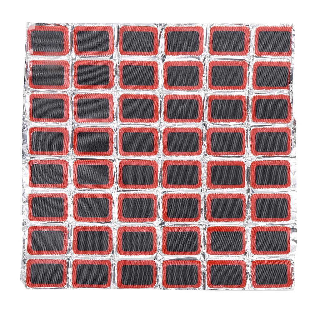 48pcs Bicycle Tire Rubber Patch Kit with Glue Bike Tire Inner Tube Puncture Repairing Patch