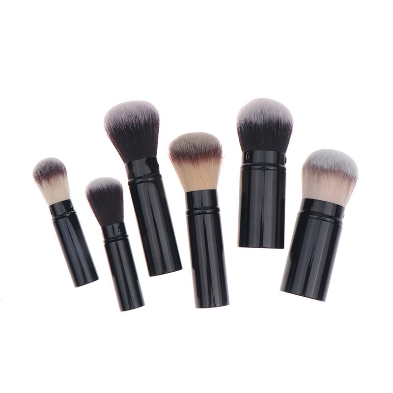 1 peça Pincéis de Maquiagem Retráteis Macios Fofos Pó Base Blush Rosto Kabuki Pincel de Cosméticos Acessórios de Maquiagem