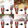 Unique Funny Santa Wooden Puppet Handcrafted Beech Wood For Christmas Decor Gifts