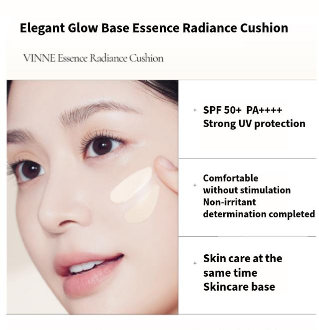 VINNE Essence Radiance Cushion 15g (#21 Beige Clair · #23 Beige Naturel) (8 possibilités)