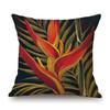 Piante Tropicali Foglie Foglie di Palma Pittura ad Olio Decorazione per la Casa Arte Cuscino da Divano Federa Cotone Lino Floreale Copricuscino