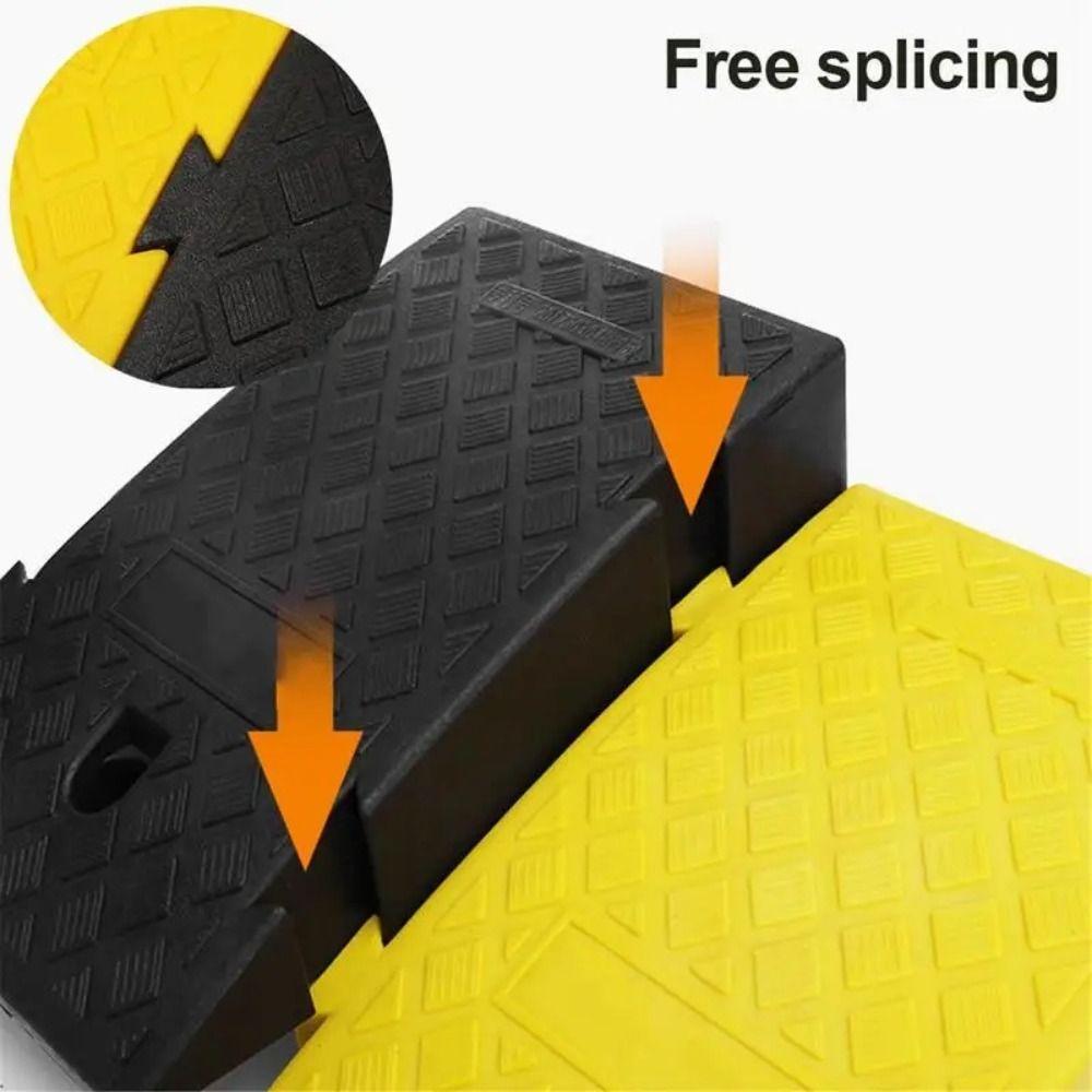 Plastic Curb Ramp Lightweight Anti-Slip Wheel Chock Bike Accessories Car Threshold Ramp  Driveway
