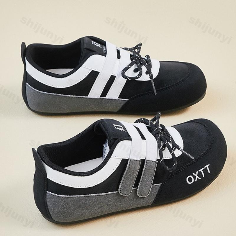 Non Slip Women Sneakers 2025 Autumn New Comfortable Lightweight Soft Sole Casual Shoes Outdoor Fashion Cross Tied Vintage Flats