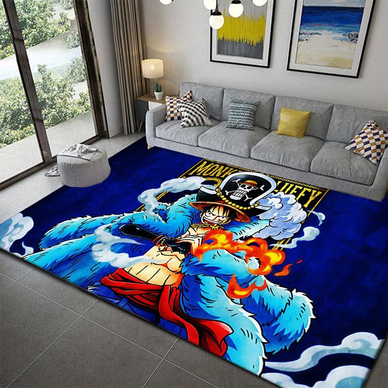 One Piece Anime Scene Area Rug Soft Durable Washable Carpet for Bedroom Living Room Decor