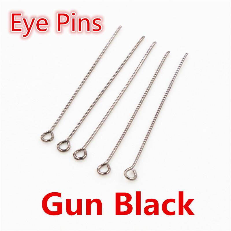 200pcs/Lot 16 20 25 30 35 40 45 50mm Flat Head/Ball Head/Eye Head Pins Metal Headpins For Jewelry Findings Making DIY Supplies