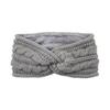 Wool Thicken Knitting Wide Headband For Women Plush Lined Headwrap Turban Hairbands Autumn Winter Wide Elastic Hair Bands