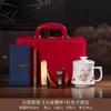 White porcelain Dunhuang office cup, personal special large-capacity drinking cup, mug with lid, teacup with hand gift