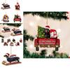 Adorable 2023 Christmas Dachshund Series Acrylic Car Interior Decorations Set