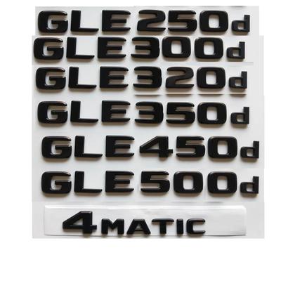 Mattschwarze Embleme für Mercedes Benz W166 W167 C292 GLE300d GLE320d GLE350d GLE400d GLE450d GLE500d GLE550d 4MATIC 2017+ OT4