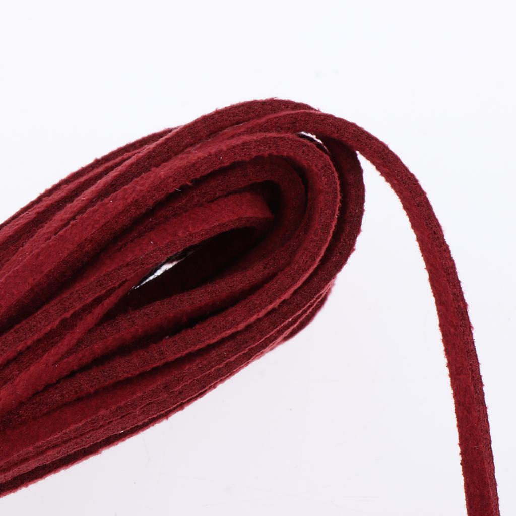 Suede Leather String for Jewelry Making Flat Artificial Leather Cord 5m Thread DIY Bracelet Necklace Accessory Supplies