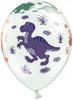 Balony 14" Pastel White Dinozaury 5Szt.