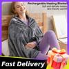 3 Heating Level USB Heated Shawl Electric Heating Blanket Wearable Heated Poncho Throw Heated Throw Blanket for Camping Hiking