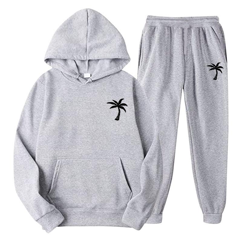 Unisex Sports Clothing New Fashion Popular Hooded Sweatshirt Adults Set