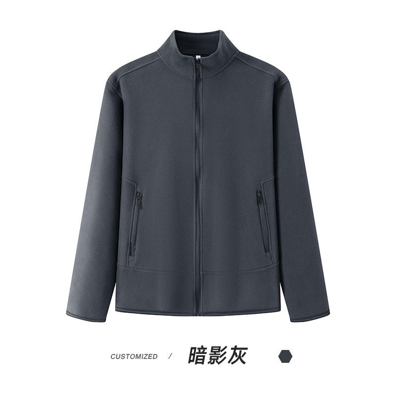 Men S Fleece Stand Collar Zip Up Sweatshirt Winter Warm Outerwear
