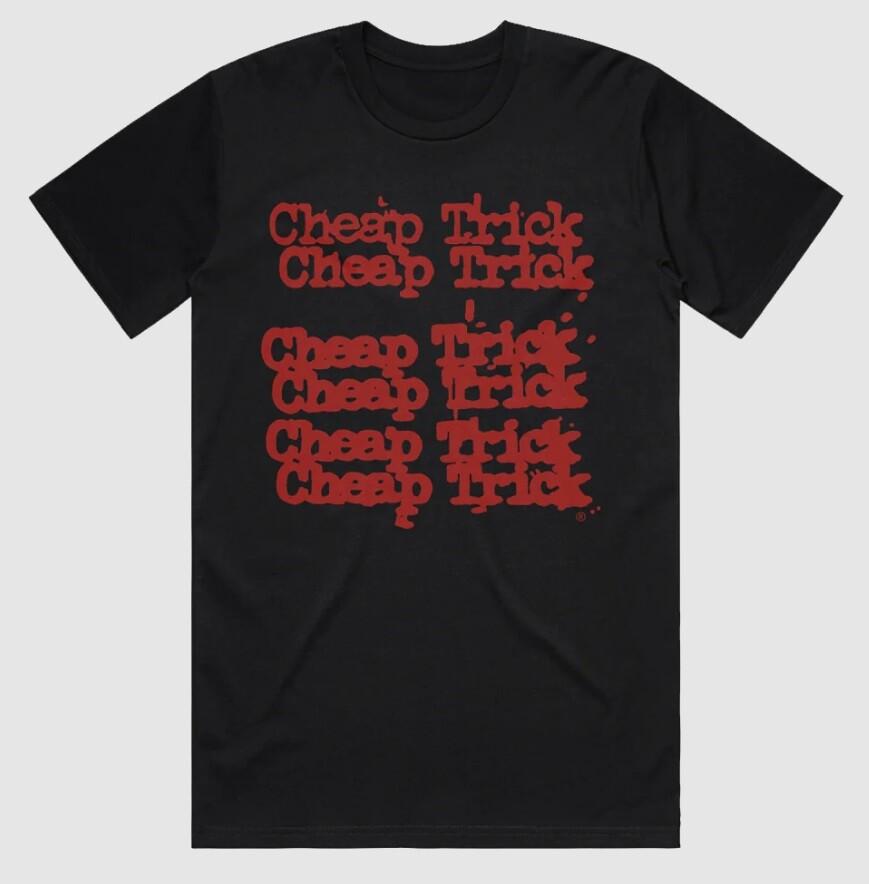 Cheap Trick T-shirt - Brand New - Cheap Trick Repeater Text - Band Tees XXL