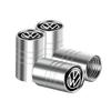 T23-For Volkswagen VW GTI R Golf 5 7 6 4 Polo Tiguan Passat Jetta Lavida Car Styling 3D Metal Wheel Tire Valve Stem Caps Accessories