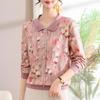 Mom's Spring Lapel Base Layer: Elegant Plus Size Long-Sleeve Shirt for Women 50+
