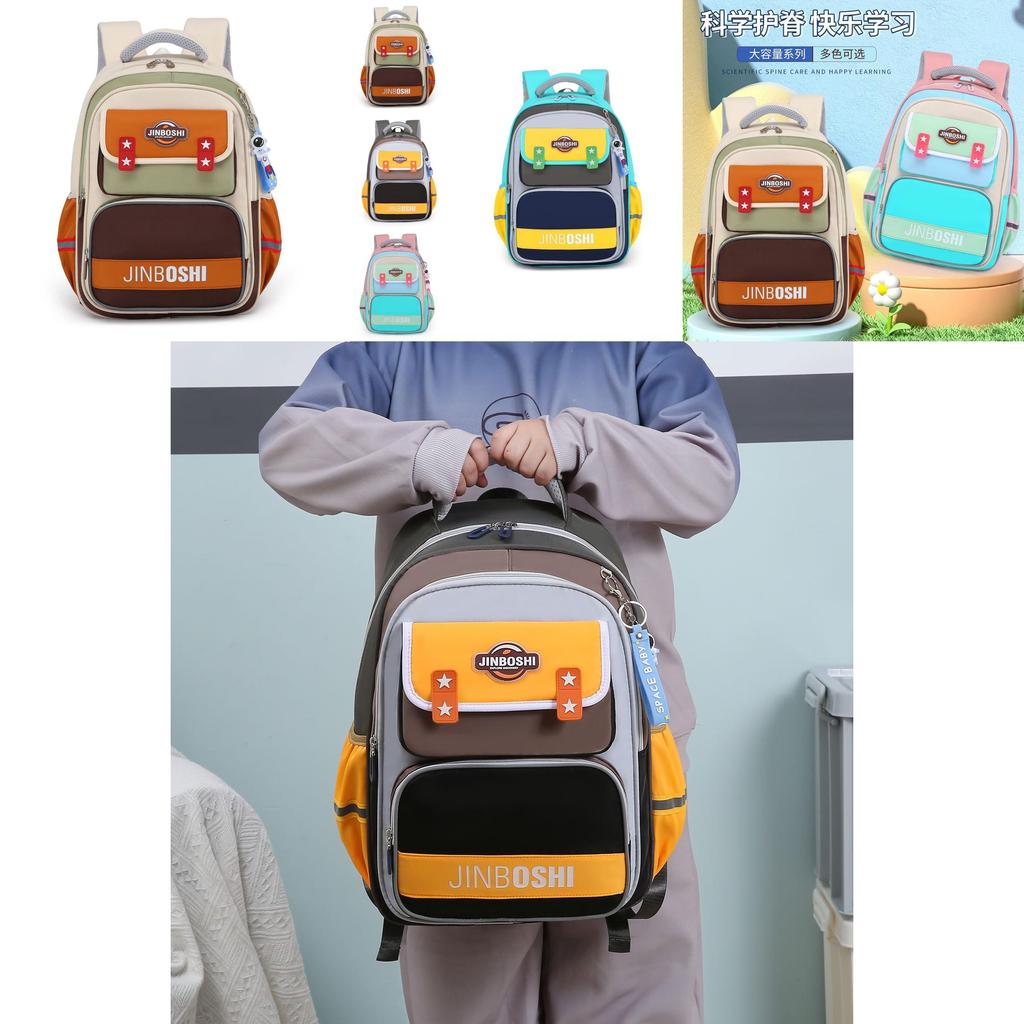 Large Capacity Breathable Nylon Backpack For Boys And Girls In Elementary School