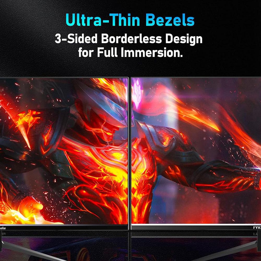 FYHXele FY24FHR 24 tum Spelskärm, 1920*1080 16:9 IPS-skärm, 180 Hz uppdateringsfrekvens, 1 ms (MPRT) Svarstid, 99% sRGB