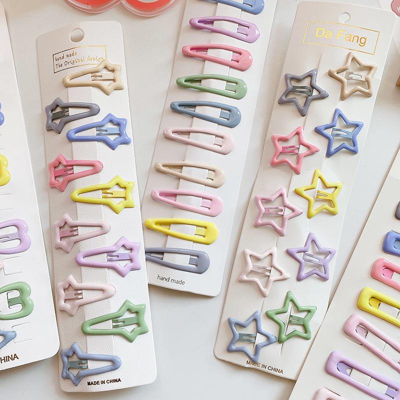Korean Sweet Heart Cream Drip BB Hair Clip for Kids
