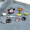 Sanrio Metal Badge Cartoon Cute Big Head Kulomie Brooch Pudding Dog Kt Cat Melody Alloy