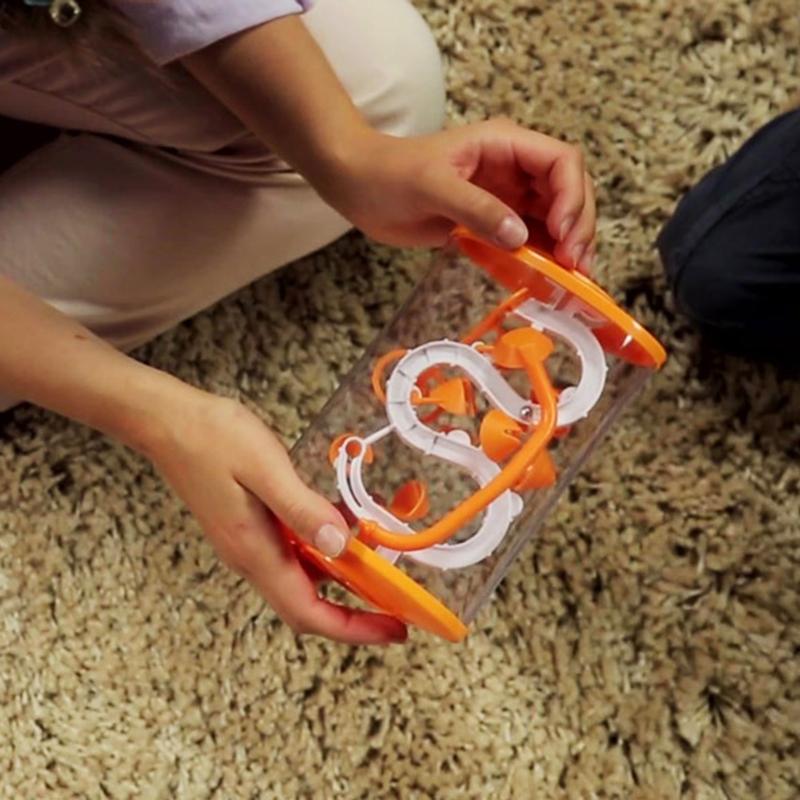 Fun Creative Track Ball Spiral Maze Balance Toys Desktop Games Stress Easing Toy Children Puzzle Toys Kids Birthday Holiday Gift