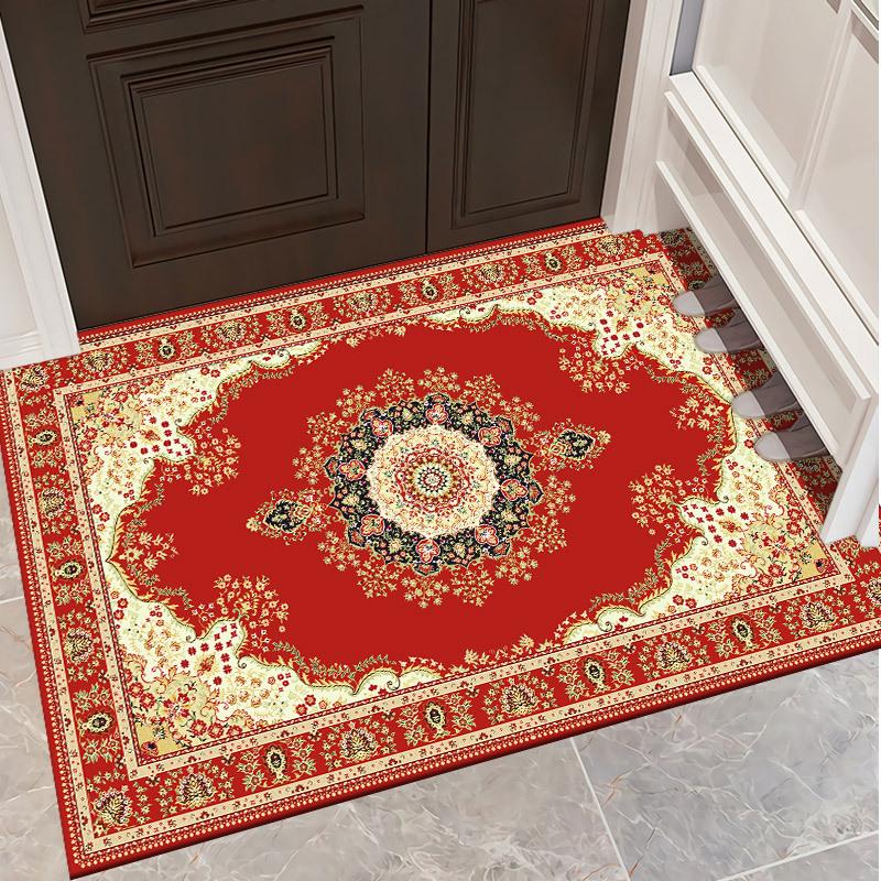 Entrance Door Mat Living Room Carpet Bedroom Bedside Carpet Retro Ethnic Style Hotel Homestay Carpet