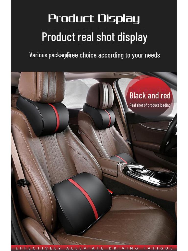 Memory Foam Car Headrest Lumbar Support Neck Pillow - Space Cotton Gift