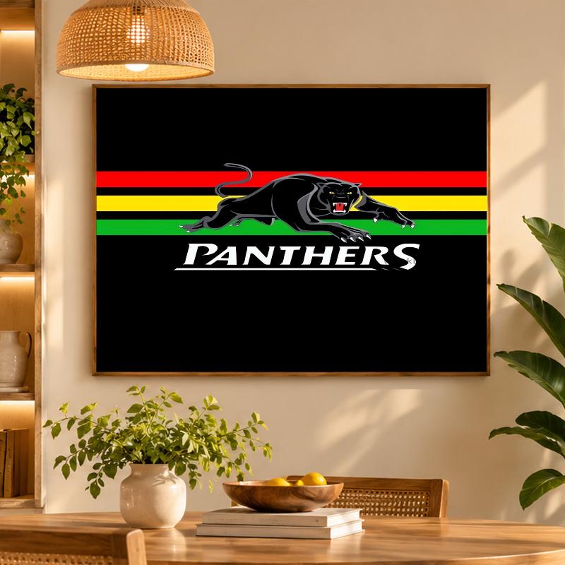 5D Diamond Painting Penrith Panthers DIY Full Drill Diamond Art Kit Home Decoration