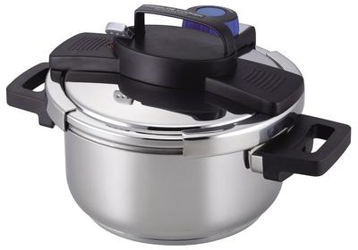 Panela de pressão de metal perolado IH compatível com fundo de 3 camadas alavanca de um toque 4,0 L H-5388