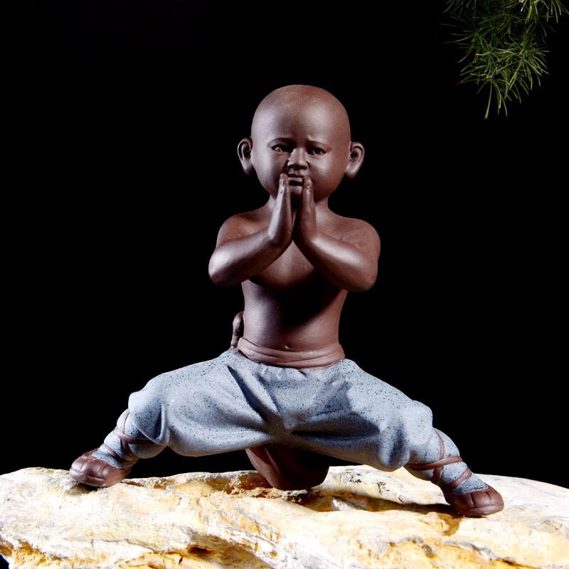 Zisha Tiger & Monk Tea Pet Ornament