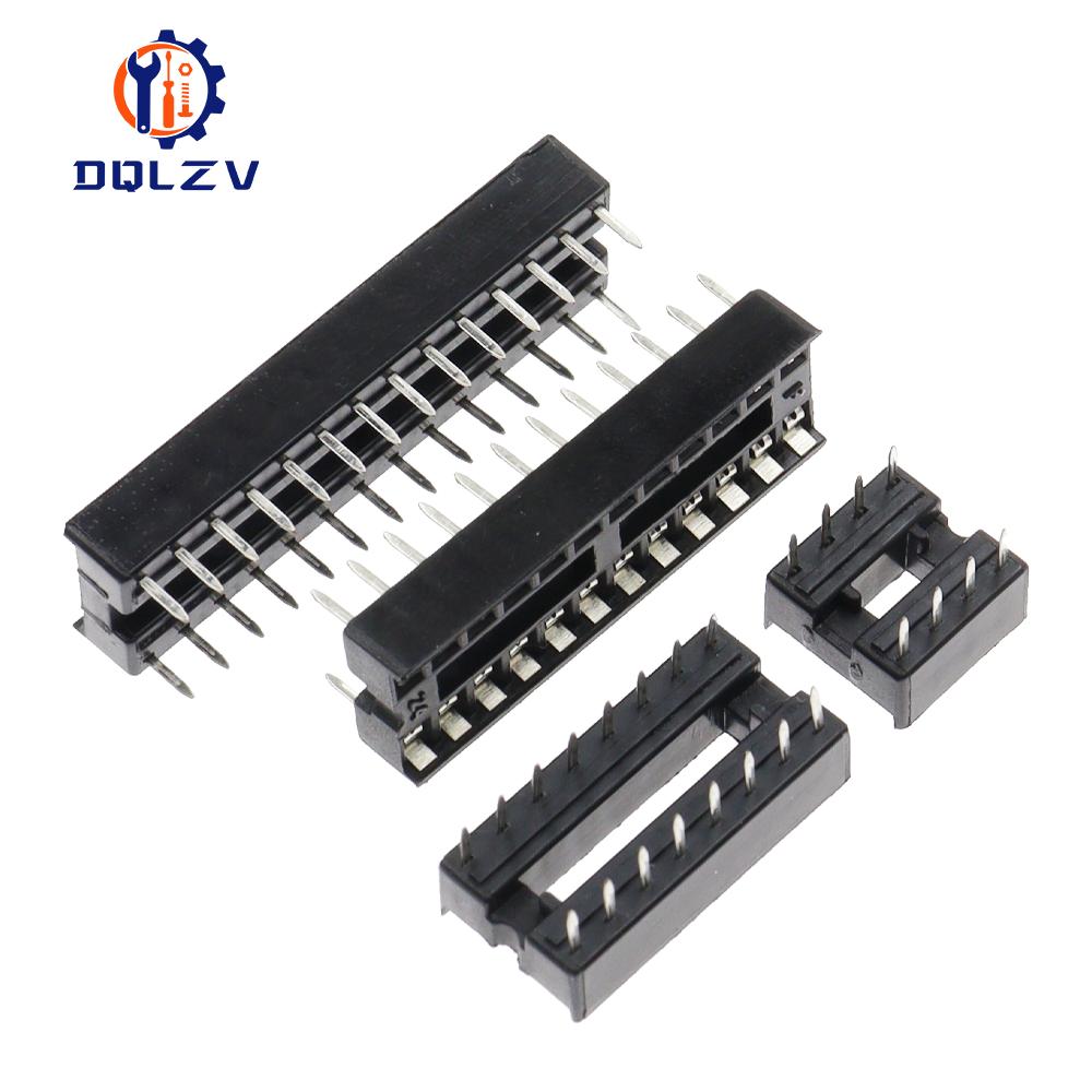 IC-Sockel 6P/8P/14P/16P/18P/20P/24P/28P DIP IC-Sockel Adapter Löttyp 28-Pin Schmaler Körper DIP-Sockel MCU-Sockel 24PIN