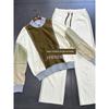 Yanzi Foreign Trade New Brand Exquisite Reverse Circle Cotton Apricot Contrast Color Personality Fashion Brand Sports Set