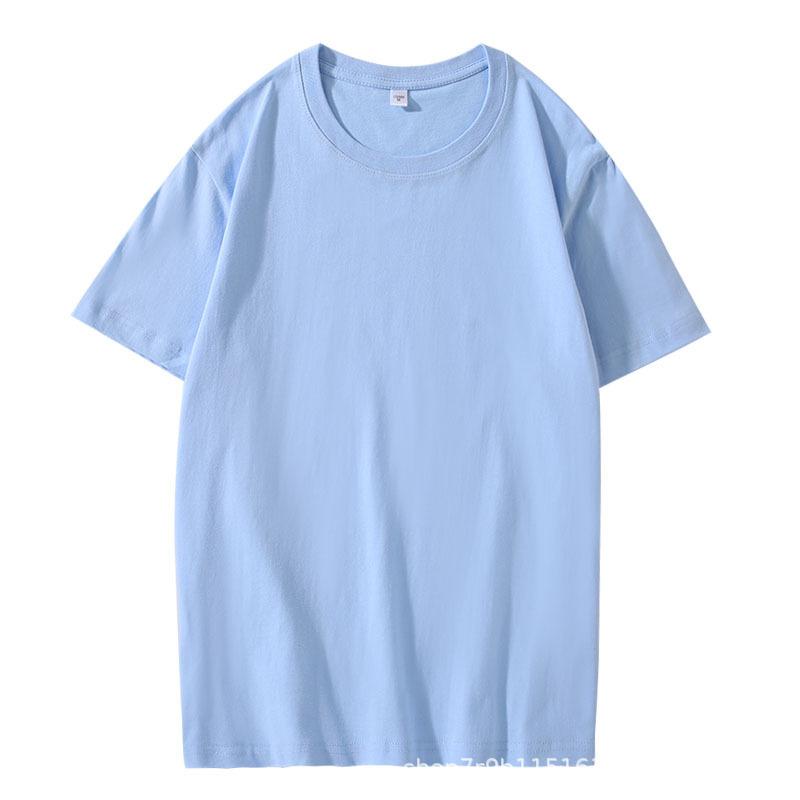 VEZFAA Damenmode Lässig Einfarbig Druck Sommer Frühling Kurzarm O-Ausschnitt Blusen & Hemden