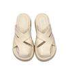 Baotou Half Slippers Women's Outer Wear In the Summer of 2025 New Platform Roman Shoes Comfortable and Fashionable Versatile Medium Heel Sandals