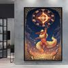 High Quality Canvas Pokemon Flareon Anime Poster Unique Design Cartoon Picture HD Printing Modern Home Living Room Wall Decor