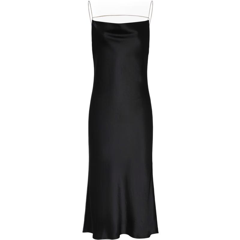 

MO&Co. Съемная цепочка Атласный топ-майка без спинки Платье макси M 165