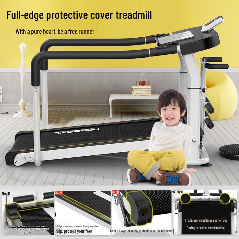 Bina Folding Mechanical Treadmill for Home Use CN plug (adapter included)