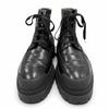 Great HERMES boots BOTTILLONS U-tip lace-up black leather mens 40 Used