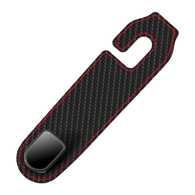 Universal Car Headrest Hook Premium Leather Rear Seat Hanging Hook 20KG Large Load-Bearing Hook Car Hanger Car Storage Hook