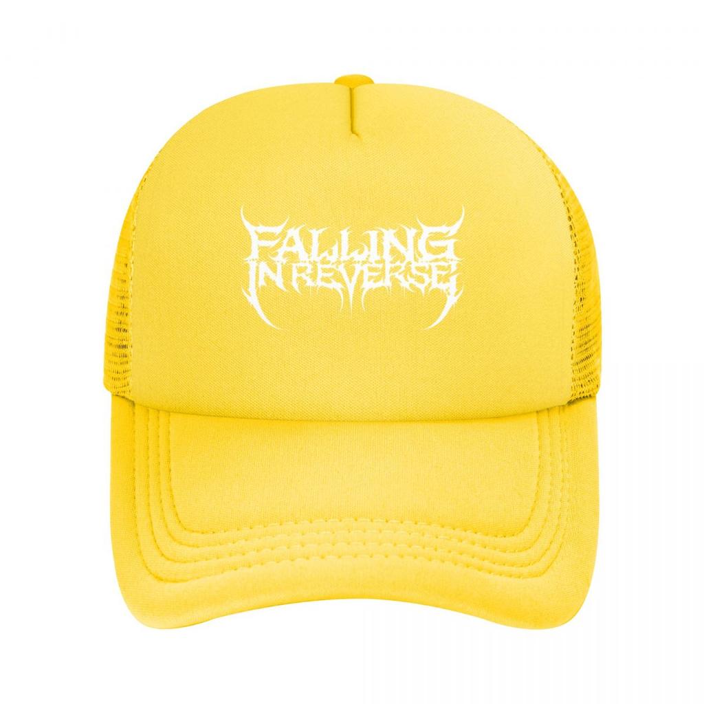 Baseball Caps Falling In Reverse Skull Heavy Metal Mesh Hats Outdoor Adjustable Adult Hats
