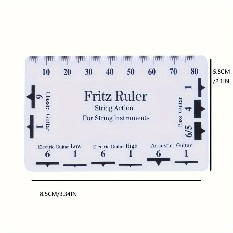 

Инструмент для настройки гитары - Линейка для измерения расстояния струн акустической гитары, Калибр для регулировки грифа, Штангенциркуль, Измерение высоты струн электрогитары, бас-гитары