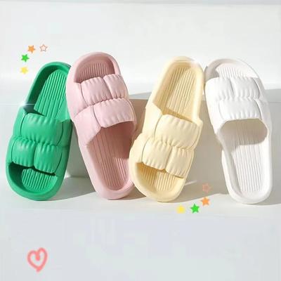 Weiche Hausschuhe für Damen Zuhause Badezimmer Zuhause Bad Rutschfest Paar Sommer Sandalen für Herren Sommerkleidung Bequem